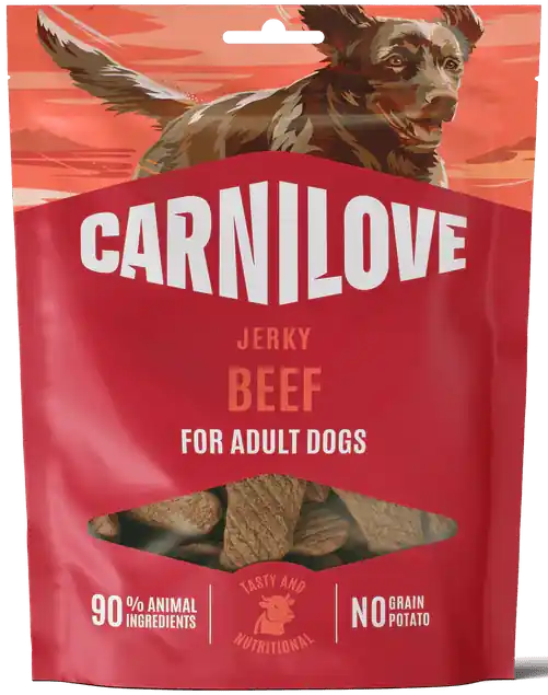 Dagaanbieding Carnilove Dog Jerky Beef fillet 100g - Pamlsky pro psy s 90 % masa