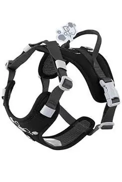 Postroj Hurtta Weekend Warrior II ECO černý 75-100 – ergonomický, reflexní a odolný postroj Meest Verkocht