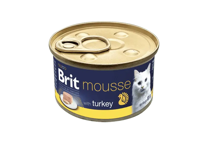 Brit Premium Cat by Nature Mousse Turkey 85g - Mokré krmivo pro kočky s krůtou Must-Have