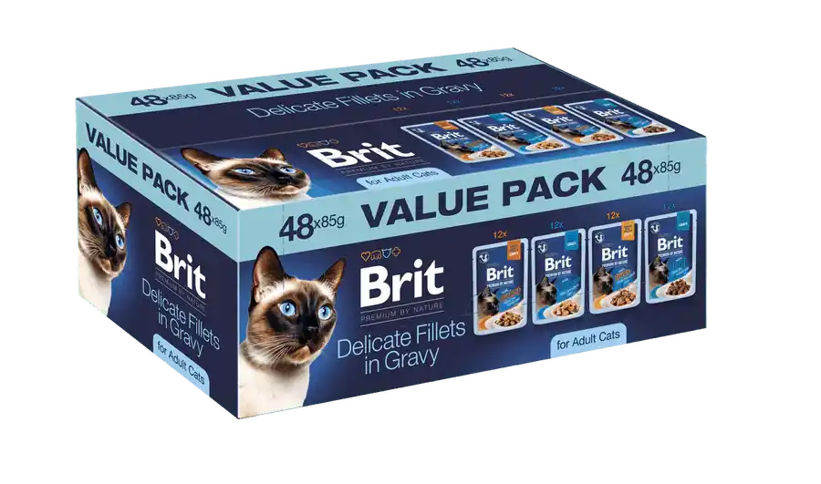 Beste Prijs Brit Premium Cat by Nature Value Pack Sterilized 48ks - Kapsičky pro kastrované kočky