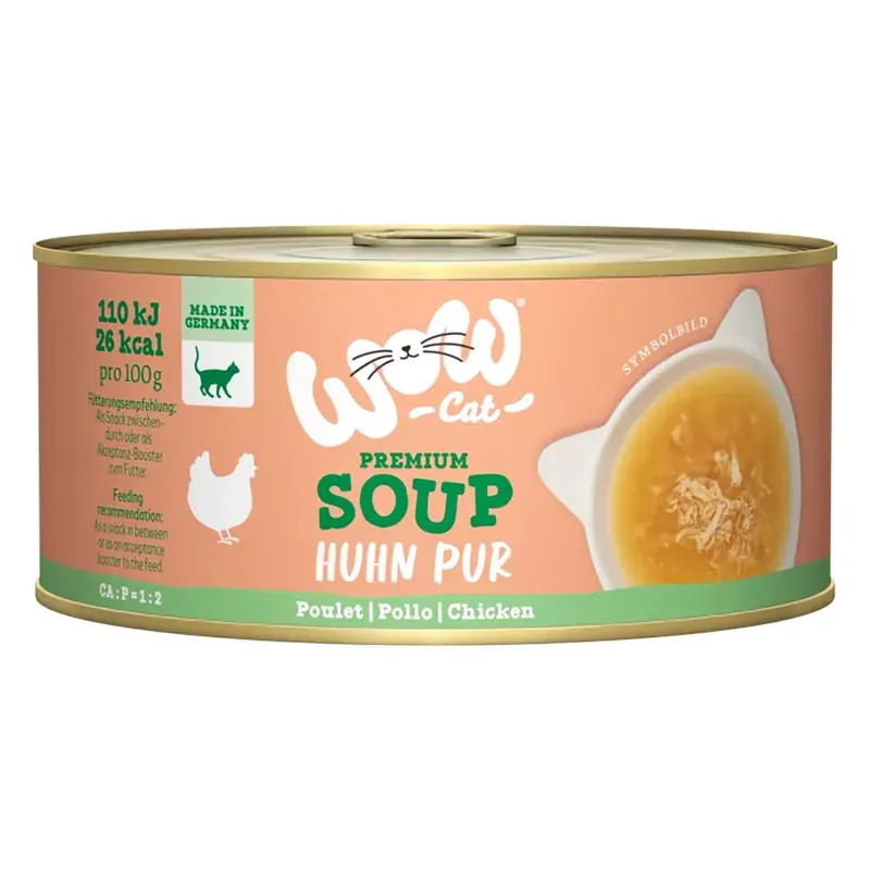 Seizoensaanbieding WOW Cat konz. Adult Soup kuřecí polévka 70g
