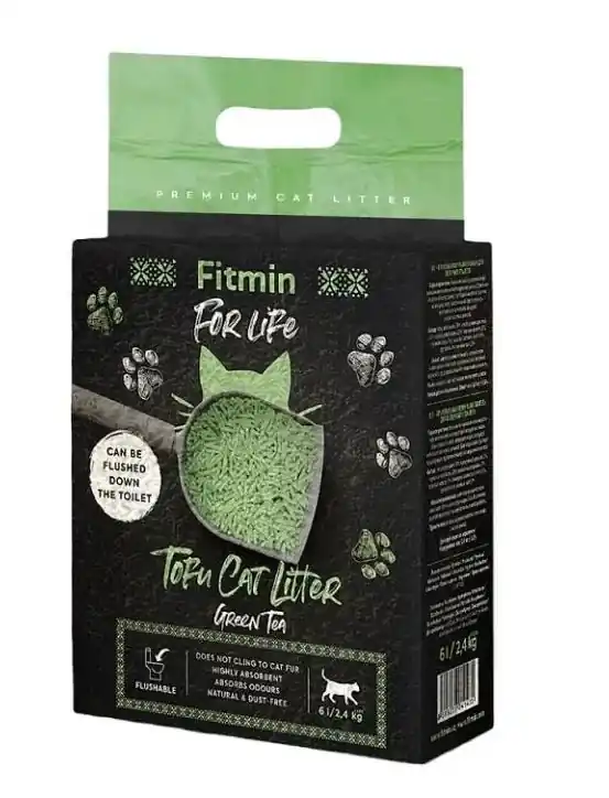 Podestýlka Fitmin For Life cat Tofu Zelený čaj2,4kg/6l – Tofu stelivo pro kočky Alleen Vandaag