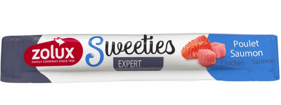 Pochoutka pes SWEETIES losos+kuře krém.tyčinka14g Zolux Exclusieve Aanbieding