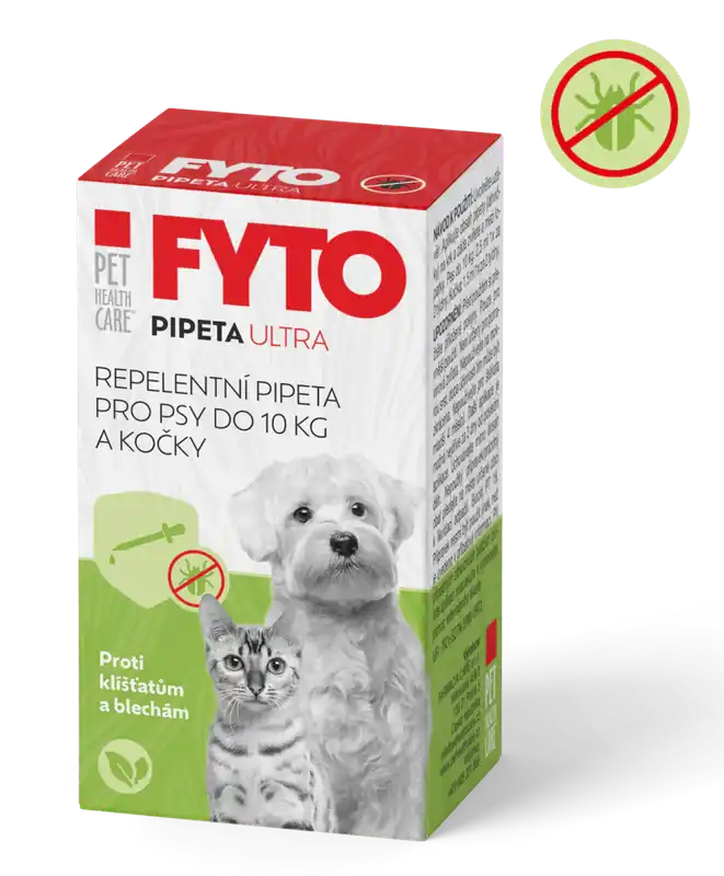FYTO pipeta ULTRA pro psy do 10kg a kočky 1x15ml PHC - Repelentní pipety pro psy proti klíšťatům a blechám Koopje