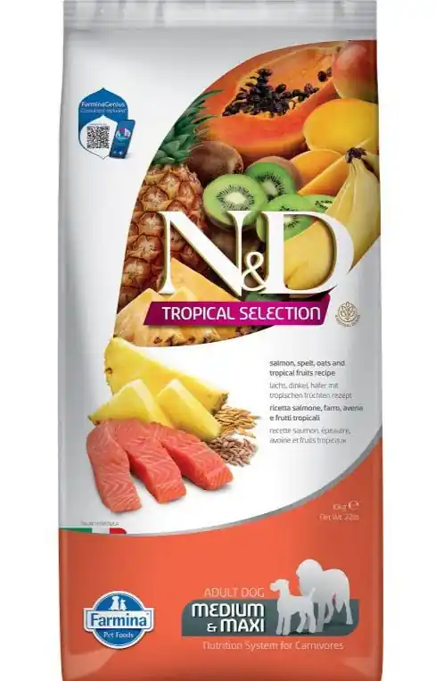 Veilige Betaling N&D TROPICAL SELECTION DOG Adult M/L Salmon 10kg – losos pro dospělé psy
