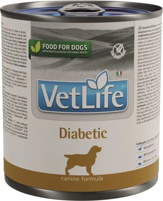 Vet Life Natural DOG konz. Diabetic 300g – konzerva pro diabetické psy Laatste Kans