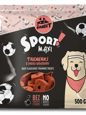 Weekendaanbieding VetExpert Mr.Bandit pochoutka SPORT MAXI hovězí 500g – hovězí maxi pochoutka pro psy