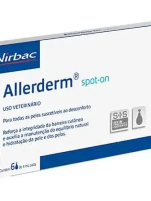 Allerderm Spot on 6x4ml pro psy a kočky nad 10kg – dermatologická péče pro velké psy a kočky Gecertificeerd