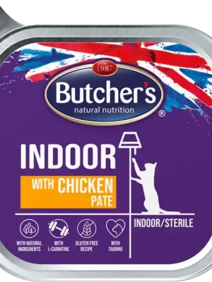Butcher‘s Cat Pro Series Indoor kuřecí vanička 100g–kuřecí vanička pro kočky žijící uvnitř Aanbieding