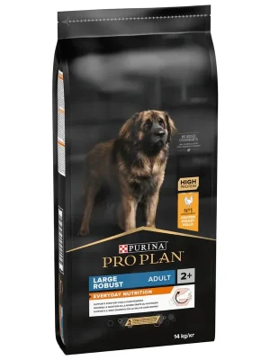 ProPlan Dog Adult Large Robust OptiBalance Chick 14kg – vyvážené krmivo pro robustní velké psy, kuřecí. Laatste Kans