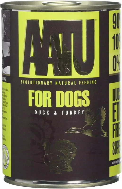 AATU Dog Duck&Turkey 400g Konzerva s kachnou a krůtou pro psy Gecertificeerd