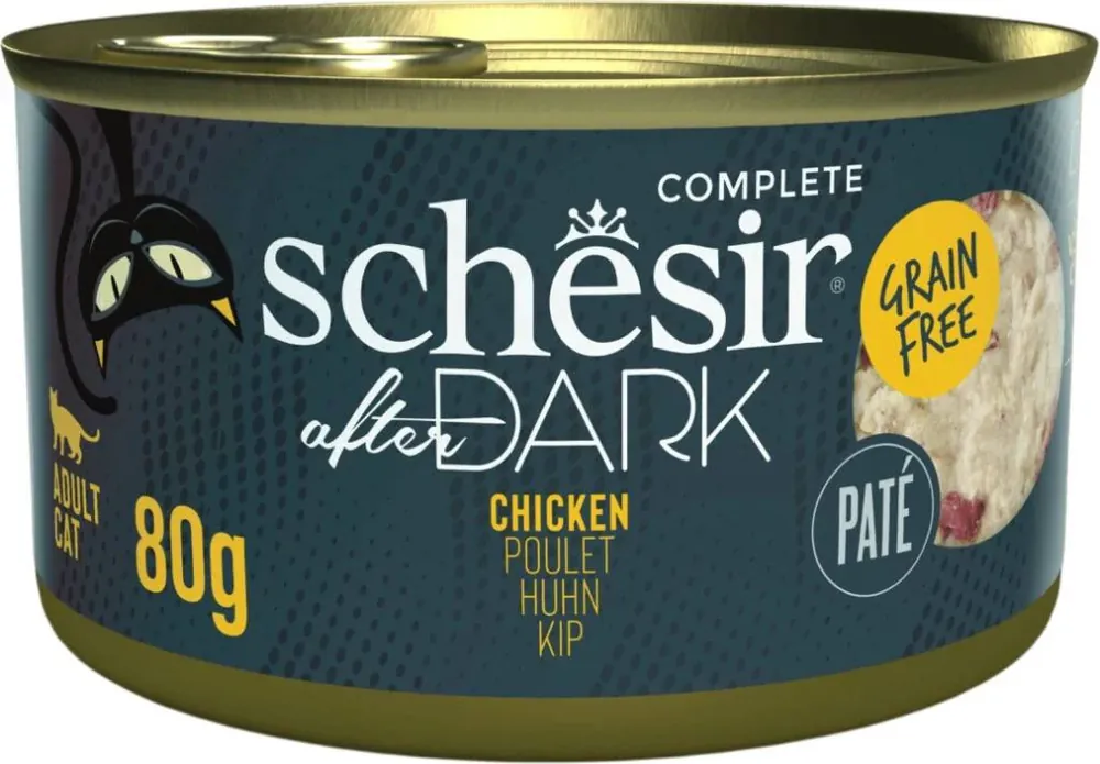 Actieprijs Schesir Cat konz. After Dark Paté kuře 80g – Kuřecí paštika pro kočky