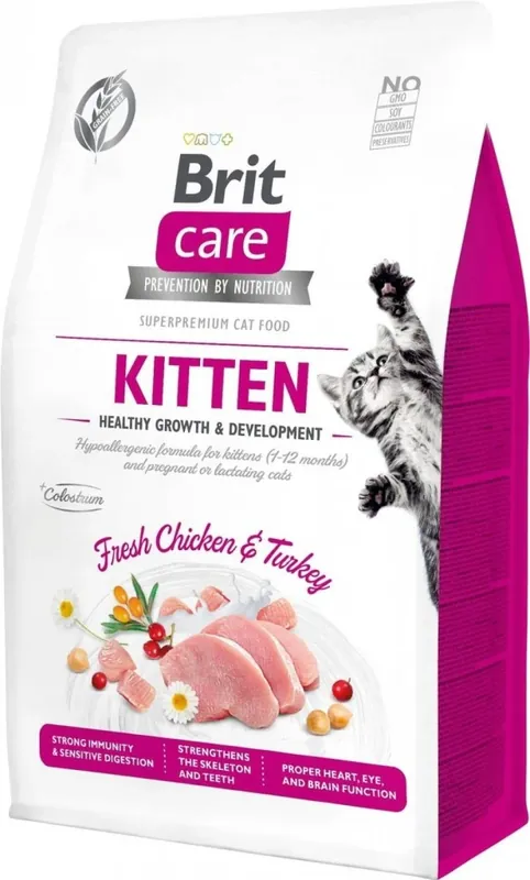Brit Care Cat GF Kitten Healthy Growth&Development 400g Seizoensaanbieding