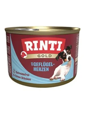Rinti Dog Gold konzerva drůbeží srdíčka 185g Flitsaanbieding