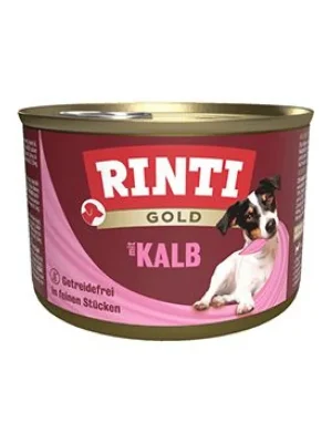 Rinti Dog Gold konzerva telecí 185g Aanbieding