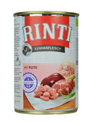Rinti Dog Kennerfleisch konzerva krůta 400g Meest Verkocht