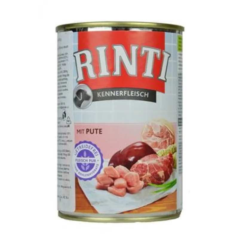 Rinti Dog Kennerfleisch konzerva krůta 400g Meest Verkocht