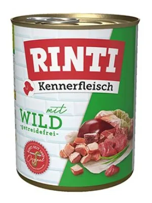 Rinti Dog Kennerfleisch konzerva zvěřina 800g Direct Beschikbaar