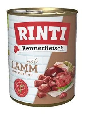 Rinti Dog Kennerfleisch konzerva jehně 800g Seizoensaanbieding