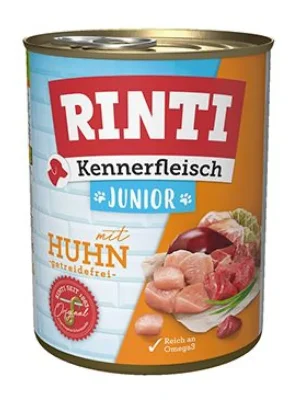 Koop Online Rinti Dog Kennerfleisch konzerva Junior kuře 800g