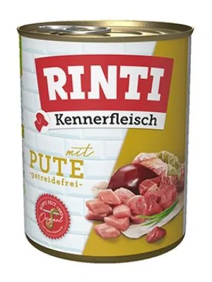 Tijdelijk Beschikbaar Rinti Dog Kennerfleisch konzerva krůta 800g