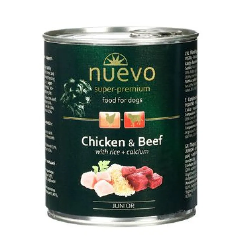 Shop Nu Nuevo pes Junior Kuřecí a Hovězí konz. 800g