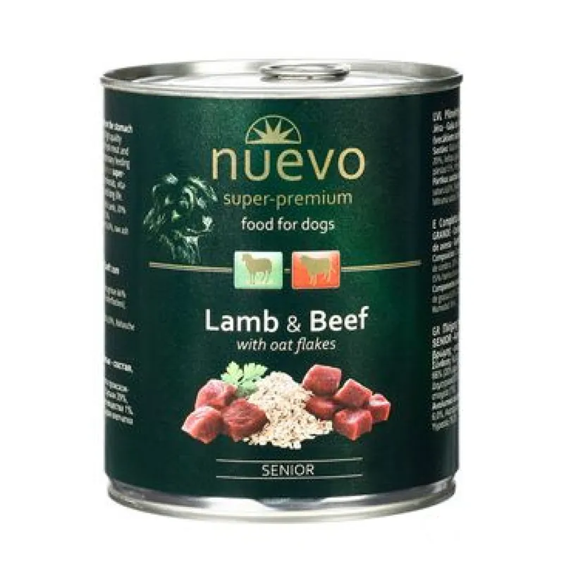 Nuevo pes Senior Jehněčí s ovesnými vl. konz. 800g Nu Kopen