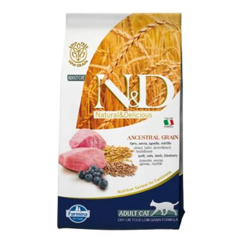 N&D LG CAT Adult Lamb & Blueberry 5kg Laatste Versie
