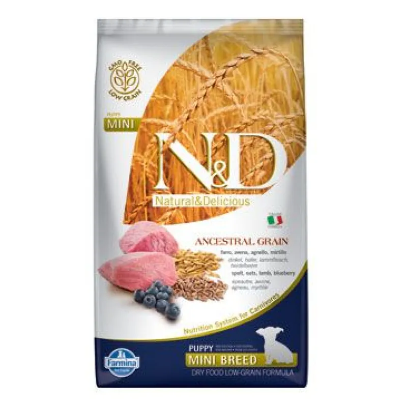 Uitverkoop N&D LG DOG Puppy Mini Lamb & Blueberry 2,5kg