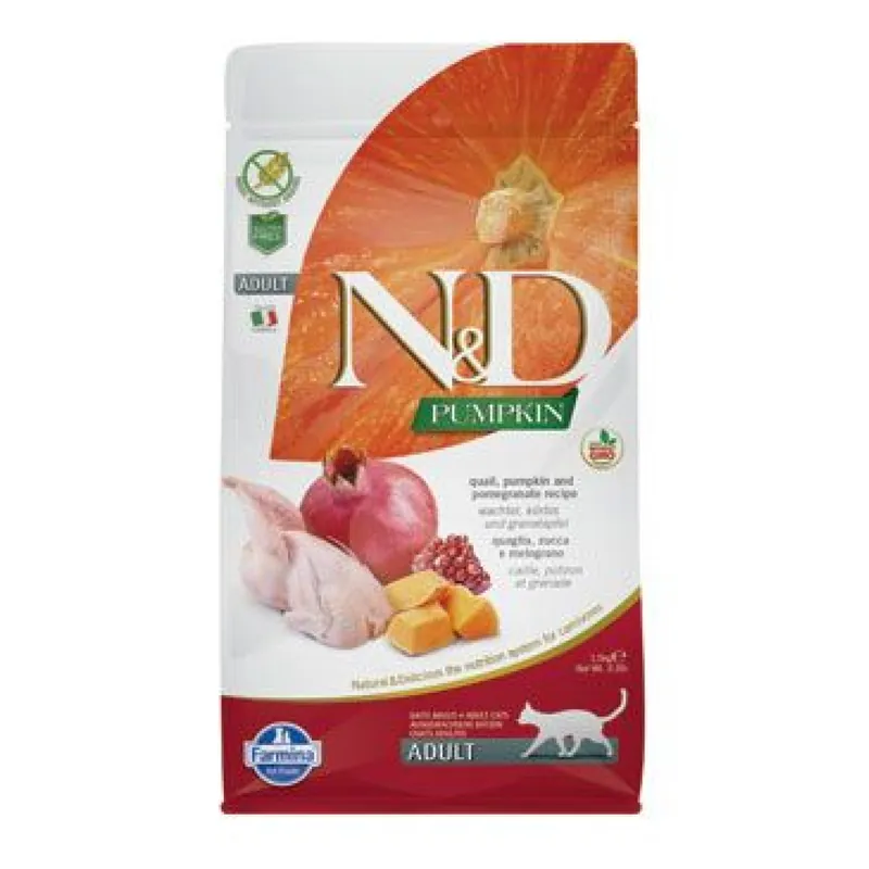 Hete Deal N&D Pumpkin CAT Quail & Pomegranate 1,5kg