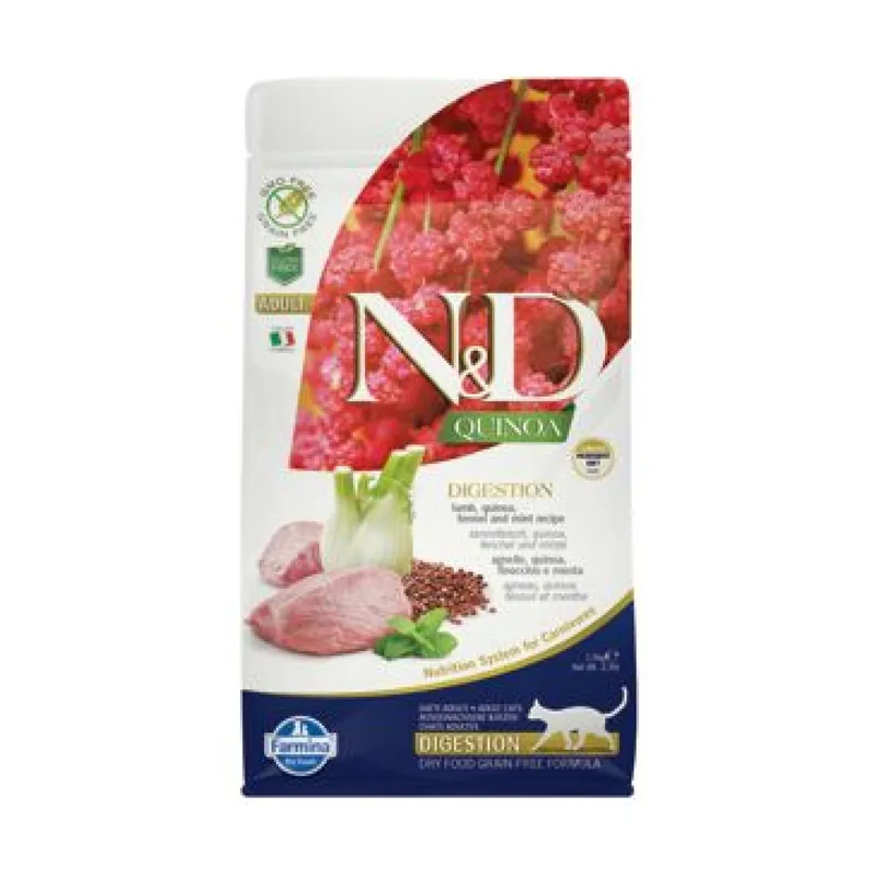 Laatste Kans N&D Quinoa CAT Digestion Lamb & Fennel 1,5kg