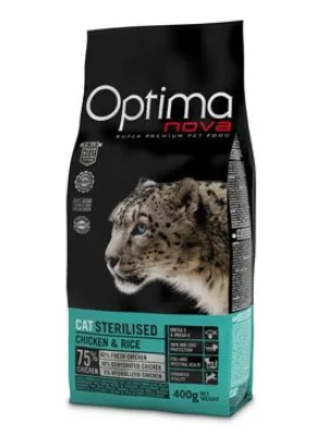 Optima Nova Cat Sterilised Chicken&Rice 400g Meest Verkocht