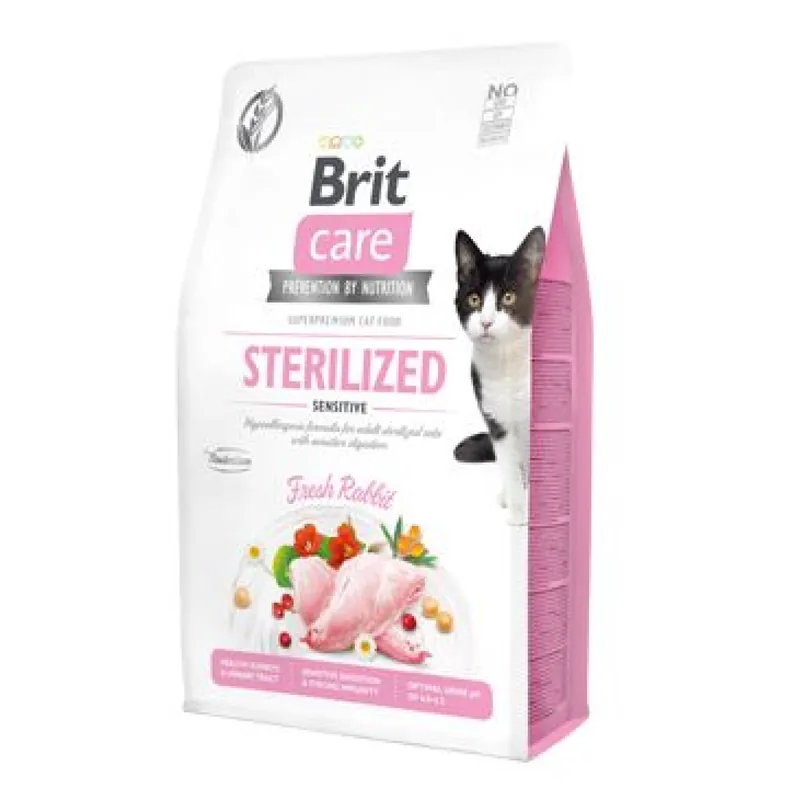 Uitverkoop Brit Care Cat GF Sterilized Sensitive 2kg