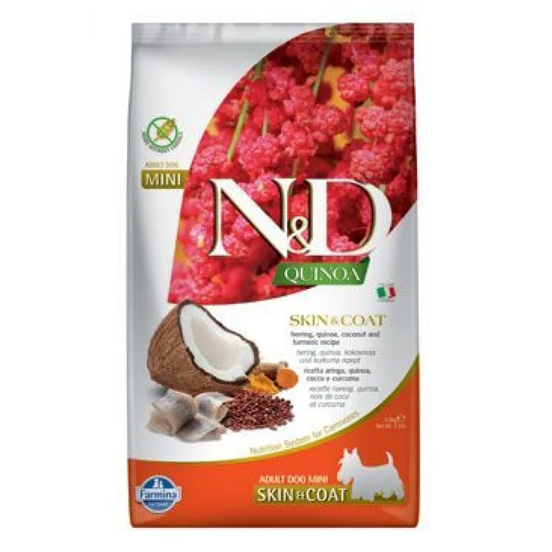 N&D Quinoa DOG Skin&Coat Herring Mini 800g Bestseller