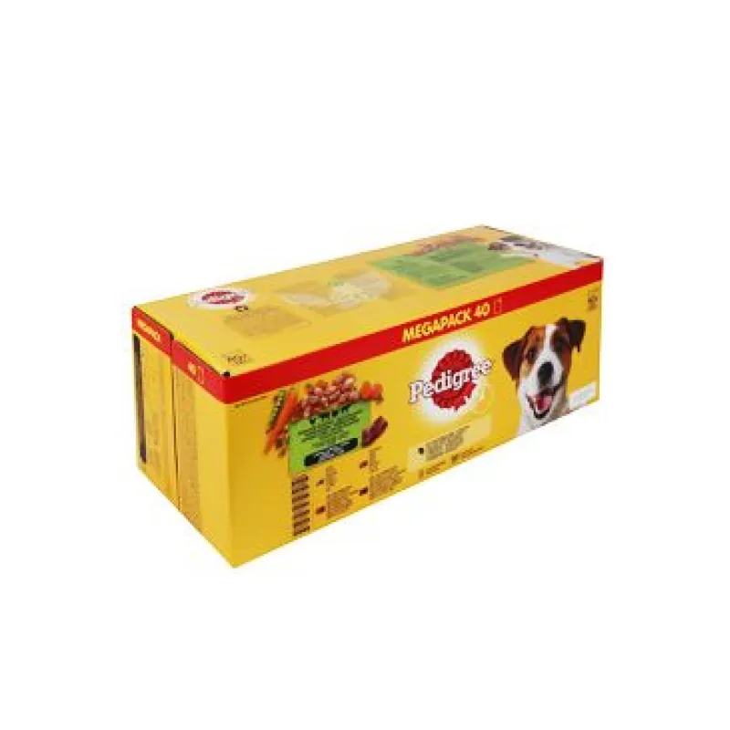 Actieprijs Pedigree kapsa Adult mas.výběr se zel.ve šťávě 40x100g