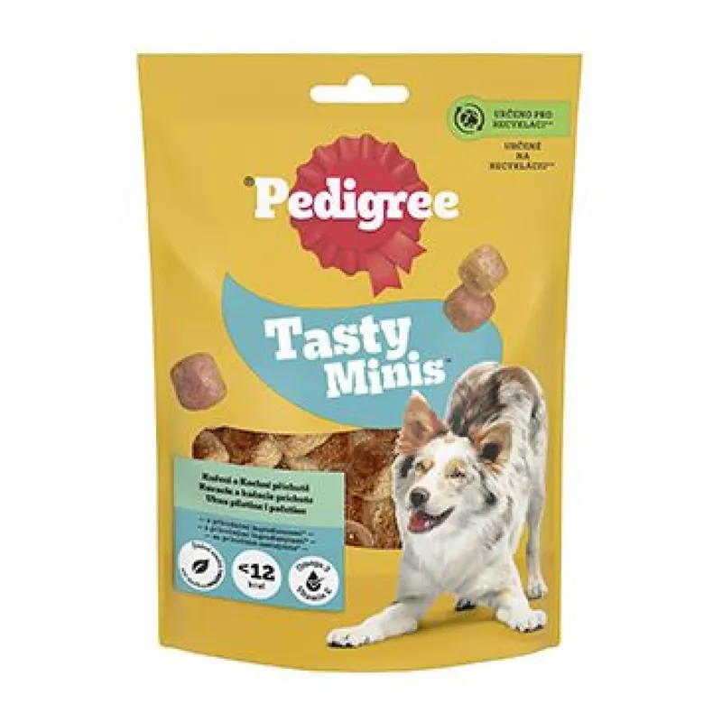 Seizoensaanbieding Pedigree poch.Tasty Minis Chewy Cubes kuře,kachna 130g