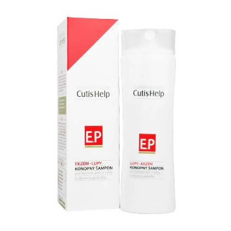 Voordeelprijs CutisHelp konopný šampon lupy/ekzém 200ml