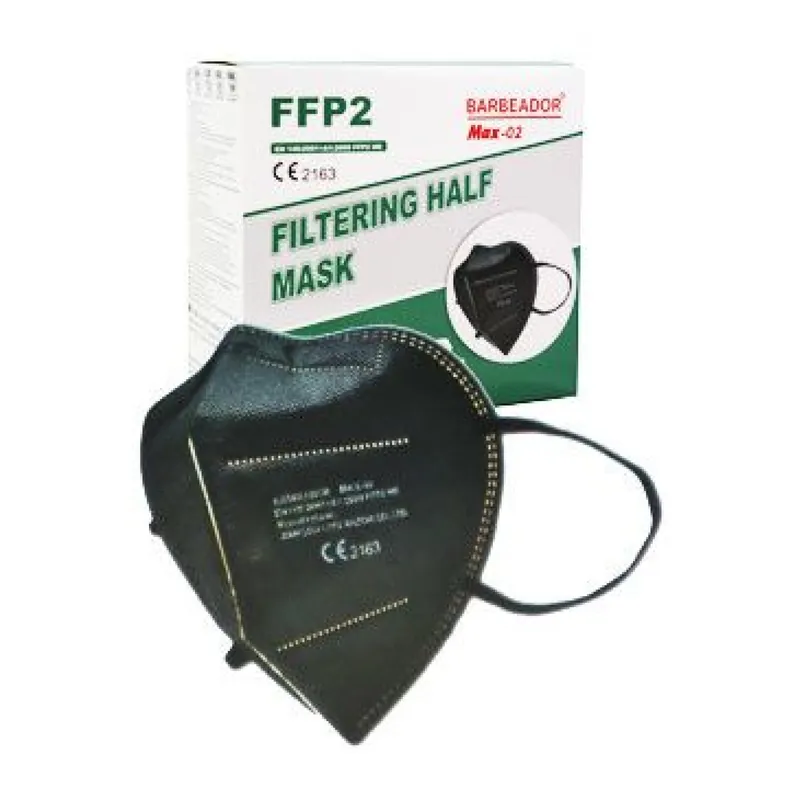Nieuw Respirátor FFP2 bez ventilu Barbeador Max02 černý 20ks