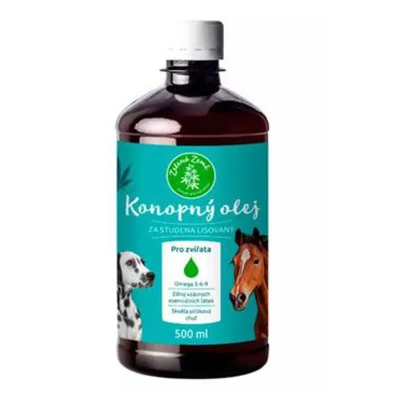 Konopný olej pro zvířata 500ml Speciale Aanbieding