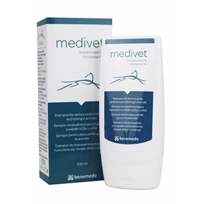 Weekendaanbieding Medivet 100ml šampon proti šupin.a svědění kůže zvířat