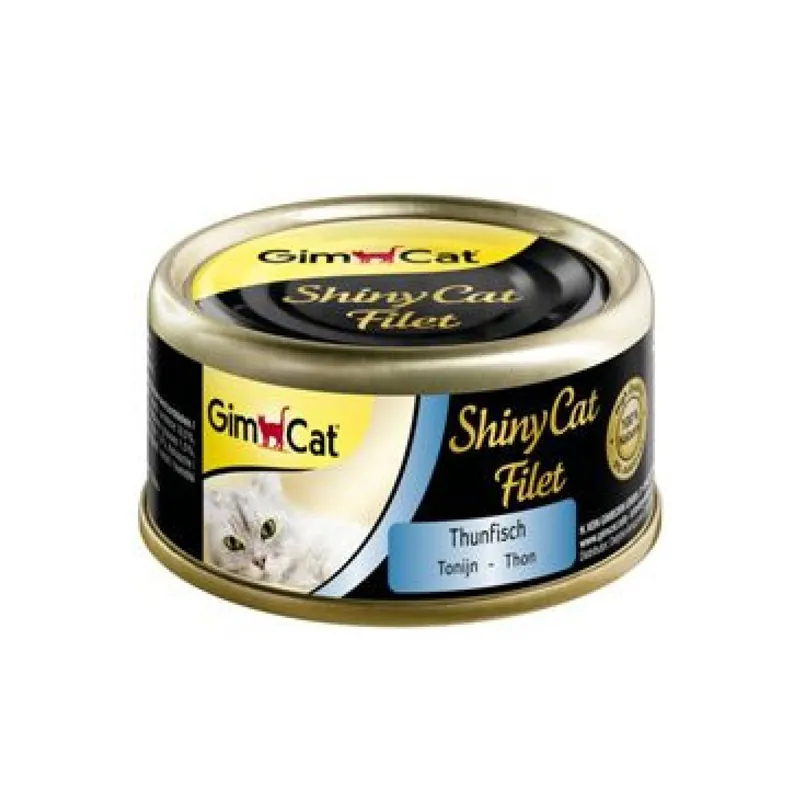 Koopje GimCat ShinyCat konz. filet tuňák ve vlastní šťávě 70g