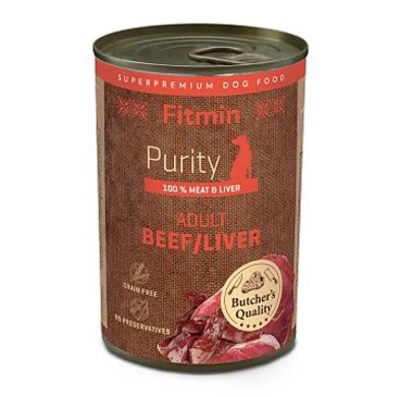Fitmin Purity dog konz. Adult Beef&Liver 400g Direct Beschikbaar