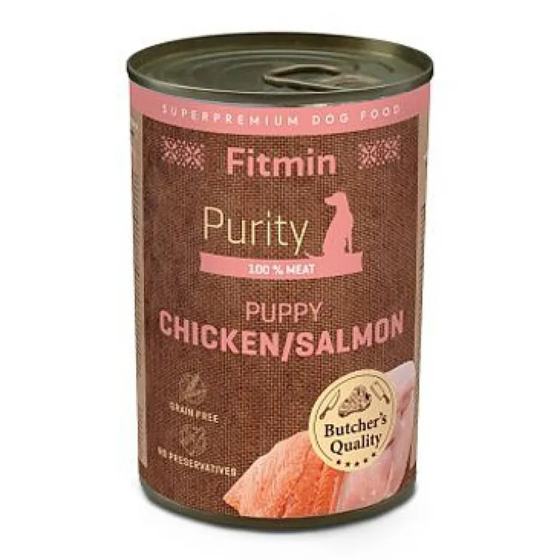 Veilige Betaling Fitmin Purity dog konz. Puppy Salmon&Chicken 400g