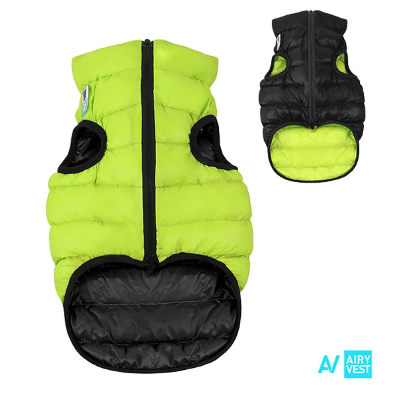 AiryVest bunda pro psy zelená/černá S 30 Betaalbaar