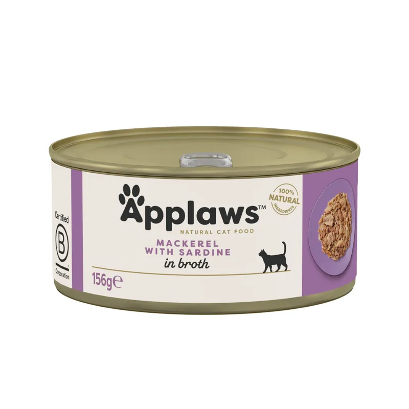 Applaws konzerva Cat Makrela se sardinkami 156g Laatste Kans