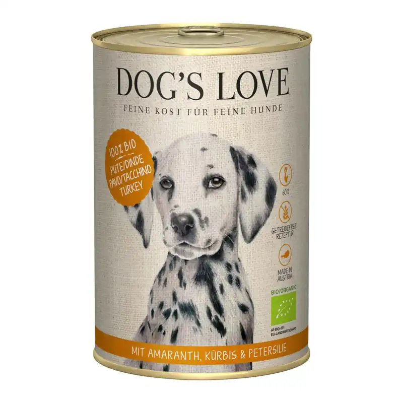 Dog‘s Love konzerva Bio Krocan 400g Premium
