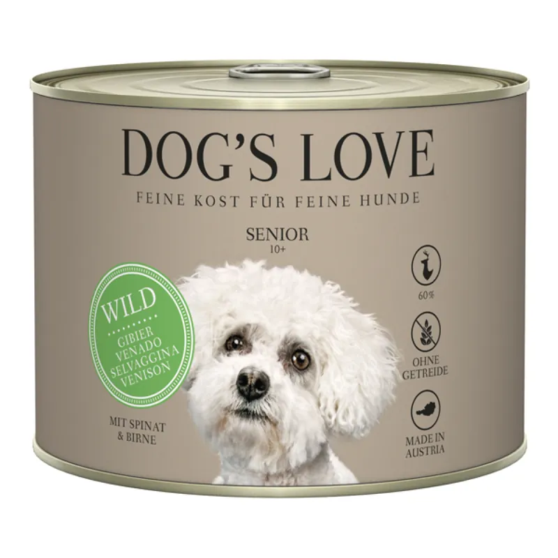 Bestel Nu Dog‘s Love konzerva Zvěřina Senior Classic 200g