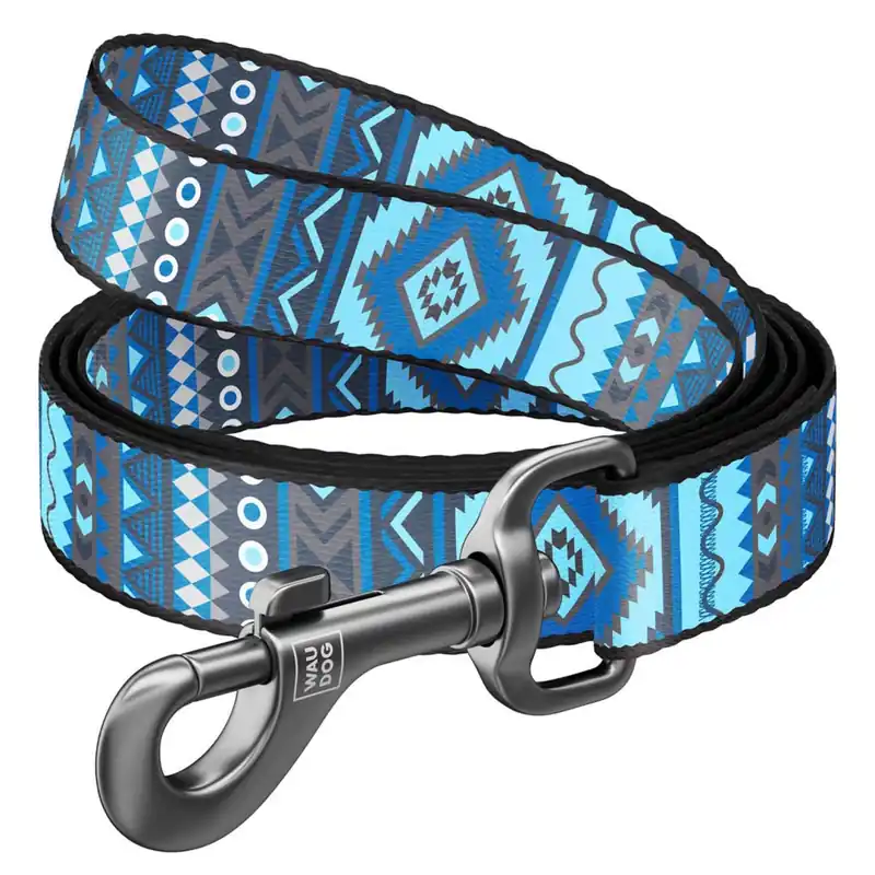 WAUDOG vodítko nylonové Ethno Blue (122cm/2,0cm) Hete Deal