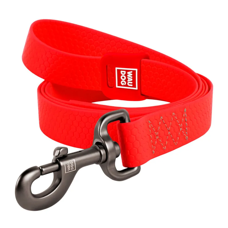Meest Verkocht WAUDOG vodítko voděodolné Collartex červené (122cm/2,0cm)